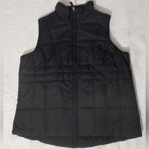 Athletic Works Ladies' Black Fleece-Lined Vest (Size Large, 12-14)
